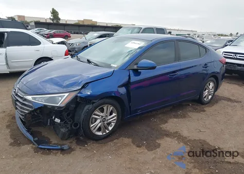 2019 Hyundai Elantra Sel from USA, damaged, VIN 5NPD84LF7KH441874